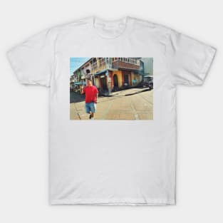 Street scene George Town, Penang Malaysia. T-Shirt